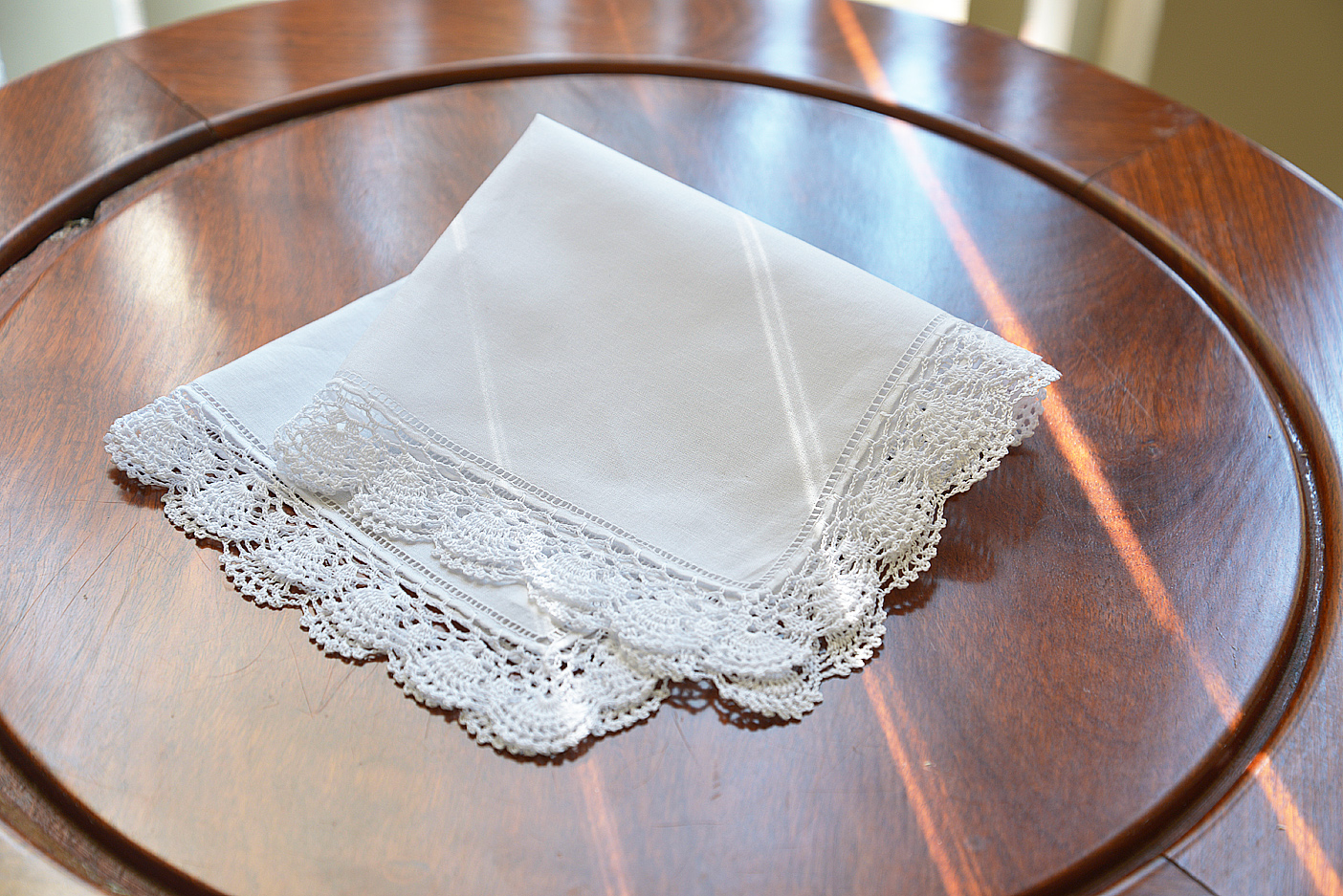 Irish hemstitch handkerchief