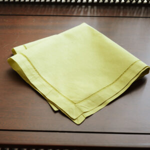 mellow green hemstitch handkerchief