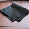 black hemstitch handkerchief