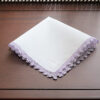 Lavender Fog Lace Trim Handkerchief