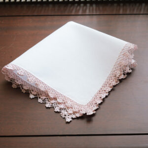 Cotton Handkerchief with Mary Rose Lace Trims