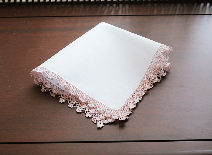 Mary Rose Lace Trim Handkerchief