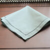slate gray hemstitch handkerchief