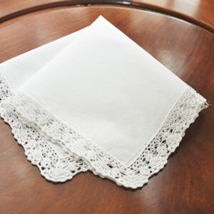 Classic Lace Handkerchief. “Southern Stars Lace”. 13″